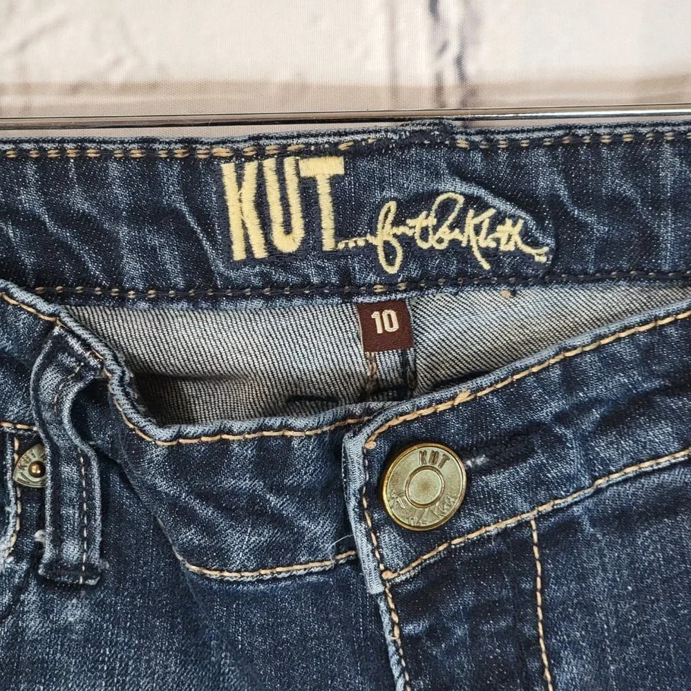 Kut FROM THE KLOTH Womens 10 Skinny Jeans Classic Fit Casual Denim Mid Wash - Picture 2 of 5